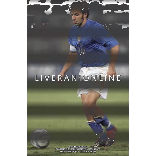 LECCE 12/10/2005 QUALIFICAZIONI MONDIALI GERMANIA 2006 ITALIA-MOLDOVA NELLA FOTO: DEL PIERO ALESSANDRO FOTO FABRIZIO TERRUSO/AG. ALDO LIVERANI