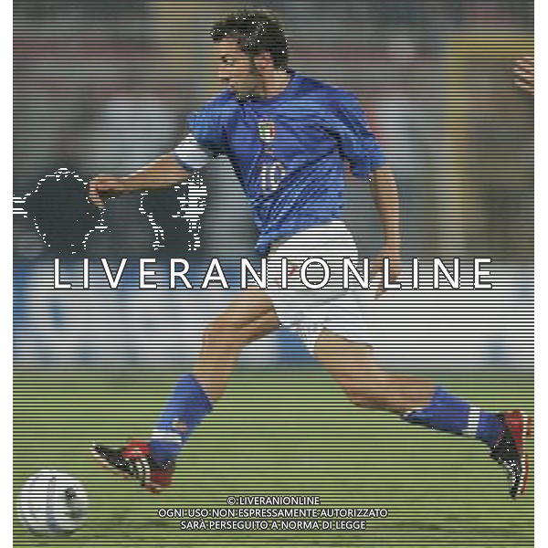LECCE 12/10/2005 QUALIFICAZIONI MONDIALI GERMANIA 2006 ITALIA-MOLDOVA NELLA FOTO: DEL PIERO ALESSANDRO FOTO FABRIZIO TERRUSO/AG. ALDO LIVERANI