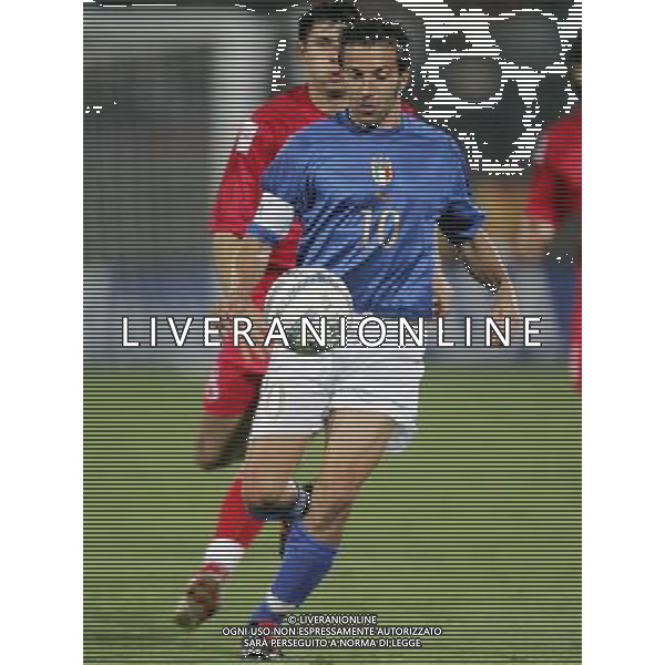 LECCE 12/10/2005 QUALIFICAZIONI MONDIALI GERMANIA 2006 ITALIA-MOLDOVA NELLA FOTO: DEL PIERO ALESSANDRO FOTO FABRIZIO TERRUSO/AG. ALDO LIVERANI