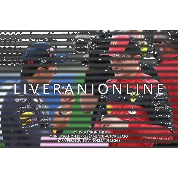 Pole for Charles Leclerc (MON) Ferrari and 3rd for Sergio Perez (MEX) Red Bull Racing. 09.04.2022. Formula 1 World Championship, Rd 3, Australian Grand Prix, Albert Park, Melbourne, Australia, Qualifying Day. - www.xpbimages.com, EMail: requests@xpbimages.com ¬© Copyright: Batchelor / XPB Images/AGENZIA ALDO LIVERANI SAS - ITALY ONLY EDITORIAL USE ONLY