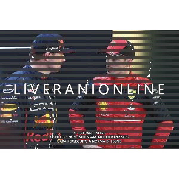 2nd for Max Verstappen (NLD) Red Bull Racing and Pole for Charles Leclerc (MON) Ferrari. 09.04.2022. Formula 1 World Championship, Rd 3, Australian Grand Prix, Albert Park, Melbourne, Australia, Qualifying Day. - www.xpbimages.com, EMail: requests@xpbimages.com ¬© Copyright: Batchelor / XPB Images/AGENZIA ALDO LIVERANI SAS - ITALY ONLY EDITORIAL USE ONLY