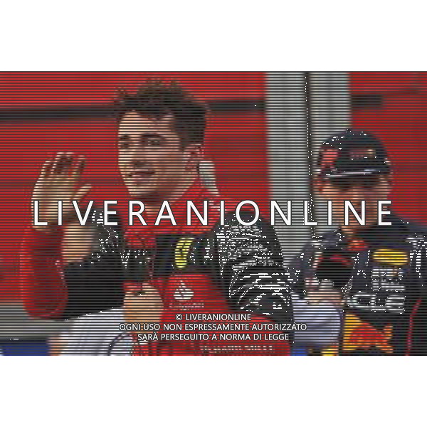 Charles Leclerc (MON) Ferrari celebrates his pole position in qualifying parc ferme. 09.04.2022. Formula 1 World Championship, Rd 3, Australian Grand Prix, Albert Park, Melbourne, Australia, Qualifying Day. - www.xpbimages.com, EMail: requests@xpbimages.com © Copyright: Bearne / XPB Images/AGENZIA ALDO LIVERANI SAS - ITALY ONLY EDITORIAL USE ONLY