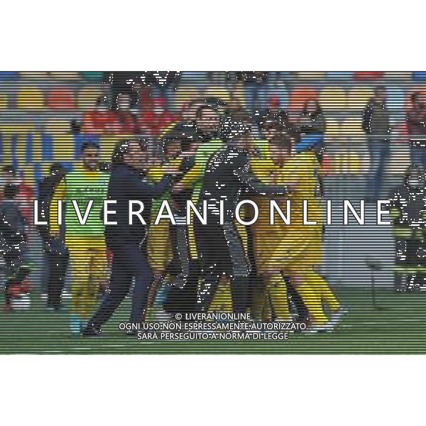 Frosinone vs Cremonese Campionato Serie B - 34 Giornata Stadio Benito Stirpe - Frosinone 09-04-2022 nella foto Esultanza Frosinone ©Federico Gaetano/AGENZIA ALDO LIVERANI SAS