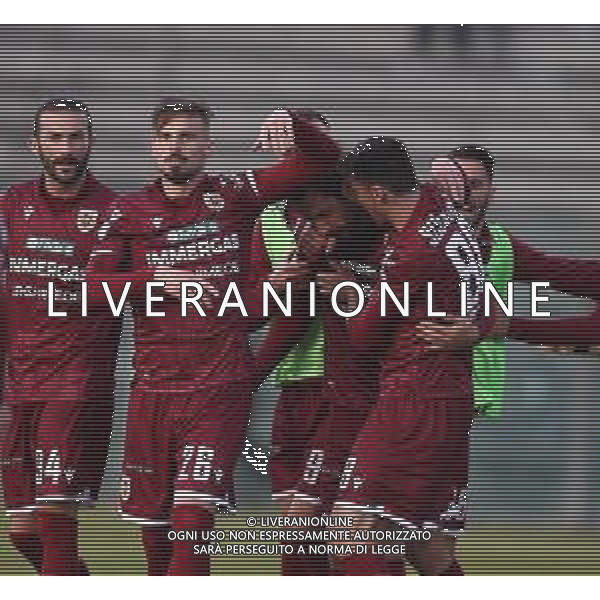 FERMANA - REGGIANA CAMPIONATO CALCIO SERIE C LEGA PRO 09.04.2022 NELLA FOTO ESULTANZA DOPO IL GOL DI LUCA ZAMPARO ©SANTANDREA/AGENZIA ALDO LIVERANI SAS