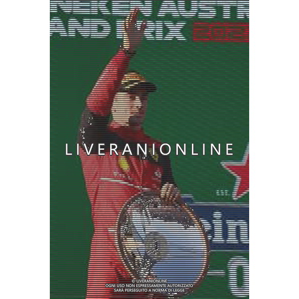 1st place Charles Leclerc (MON) Ferrari. 10.04.2022. Formula 1 World Championship, Rd 3, Australian Grand Prix, Albert Park, Melbourne, Australia, Race Day. - www.xpbimages.com, EMail: requests@xpbimages.com ¬© Copyright: Batchelor / XPB Images/AGENZIA ALDO LIVERANI SAS - ITALY ONLY EDITORIAL USE ONLY
