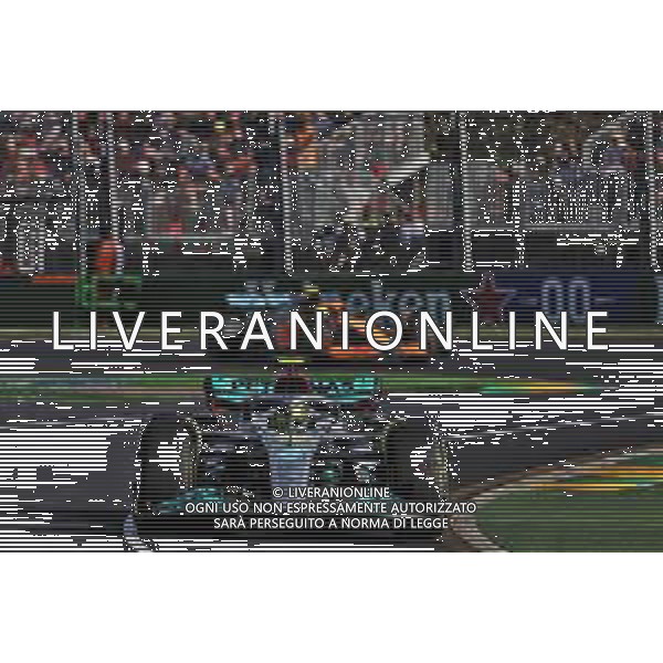Lewis Hamilton (GBR) Mercedes AMG F1 W13. 10.04.2022. Formula 1 World Championship, Rd 3, Australian Grand Prix, Albert Park, Melbourne, Australia, Race Day. - www.xpbimages.com, EMail: requests@xpbimages.com © Copyright: Bearne / XPB Images/AGENZIA ALDO LIVERANI SAS - ITALY ONLY EDITORIAL USE ONLY