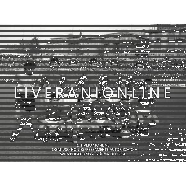 1986 PRIMI PIANI ROSA GIOCATORI NAZIONALE ITALIANA UNDER 21 NELL FOTO FORMAZIONE NAZIONALE ITALIANA UNDER 21 DA SIN IN PIEDI FABRIZIO LORIERI-PAOLO MALDINI-FRANCESCO ZANONCELLI-ROBERTO ONORATI-NICOLA BERTI-STEFANO PIOLI SED DA SIN LORENZO SCARAFONI-ALESSANDRO COSTACURTA-GIUSEPPE GALDERISI-EGIDIO NOTARISTEFANO-CIRO FERRARA AG ALDO LIVERANI SAS