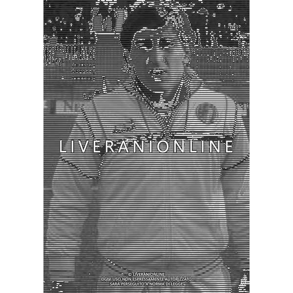 1986 PRIMI PIANI ROSA GIOCATORI NAZIONALE ITALIANA UNDER 21 NELL FOTO GIUSEPPE GALDERISI AG ALDO LIVERANI SAS