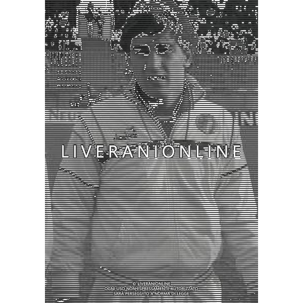 1986 PRIMI PIANI ROSA GIOCATORI NAZIONALE ITALIANA UNDER 21 NELL FOTO GIUSEPPE GALDERISI AG ALDO LIVERANI SAS