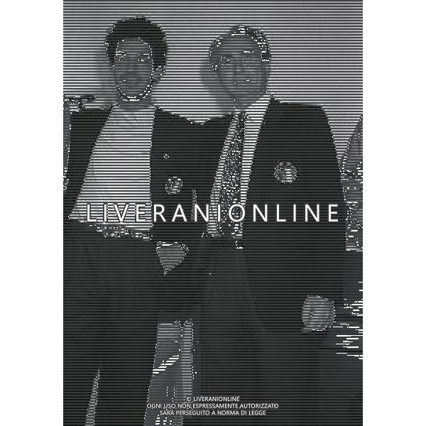 1987-1988 MILANELLO RADUNO NAZIONALE ITALIANA NELLA FOTO GIANLUCA VIALLI E AZEGLIO VCINI AG ALDO LIVERANI SAS