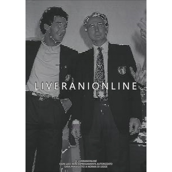 1987-1988 MILANELLO RADUNO NAZIONALE ITALIANA NELLA FOTO GIANLUCA VIALLI E AZEGLIO VCINI AG ALDO LIVERANI SAS