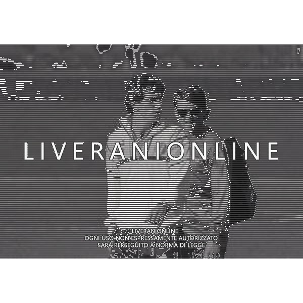 1987-1988 MILANELLO RADUNO NAZIONALE ITALIANA NELLA FOTO GIOVANNI FRANCINI E ROBERTO MANCINI AG ALDO LIVERANI SAS