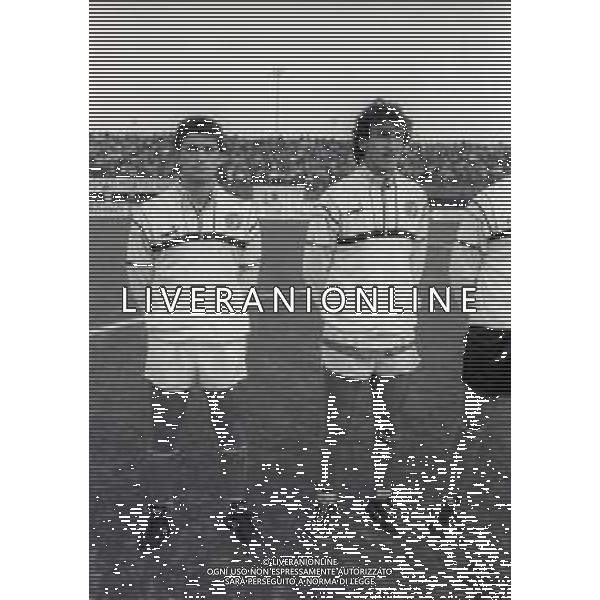 02-12-1987 PIACENZA QUALIFICAZIONE EUROPERO ITALIA UNDER 21-PORTOGALLO UNDER 21 6-0 NELLA FOTO RUGGIERO RIZZITELLI E LORENZO SCARAFONI AG ALDO LIVERANI SAS