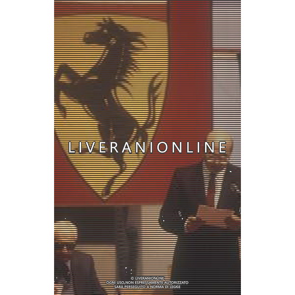 RETROSPETTIVA BETTINO CRAXI POLITICO NELLA FOTO BETTINO CRAXI CON ENZO FERRARI A MARANELLO NELL\'ANNO 1984 AG ALDO LIVERANI SAS