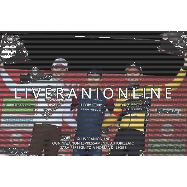 10-04-2022 Amstel Gold Race; 2022, Ineos - Grenadiers; 2022, Ag2r - Citroen; 2022, Jumbo - Visma; Kwiatkowski, Michal; Cosnefroy, Benoit; Benoot, Tiesj; Valkenburg; ©SIROTTI/AGENZIA ALDO LIVERANI SAS