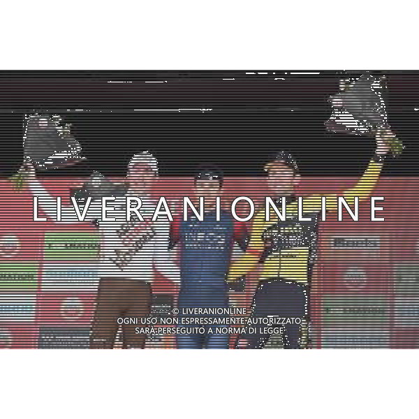 10-04-2022 Amstel Gold Race; 2022, Ineos - Grenadiers; 2022, Ag2r - Citroen; 2022, Jumbo - Visma; Kwiatkowski, Michal; Cosnefroy, Benoit; Benoot, Tiesj; Valkenburg; ©SIROTTI/AGENZIA ALDO LIVERANI SAS
