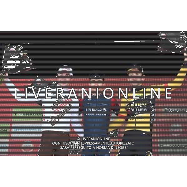 10-04-2022 Amstel Gold Race; 2022, Ineos - Grenadiers; 2022, Ag2r - Citroen; 2022, Jumbo - Visma; Kwiatkowski, Michal; Cosnefroy, Benoit; Benoot, Tiesj; Valkenburg; ©SIROTTI/AGENZIA ALDO LIVERANI SAS