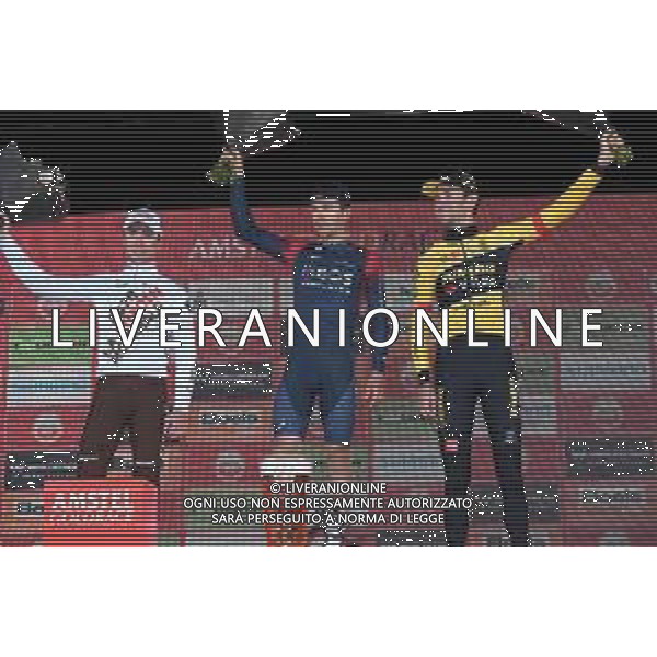 10-04-2022 Amstel Gold Race; 2022, Ineos - Grenadiers; 2022, Ag2r - Citroen; 2022, Jumbo - Visma; Kwiatkowski, Michal; Cosnefroy, Benoit; Benoot, Tiesj; Valkenburg; ©SIROTTI/AGENZIA ALDO LIVERANI SAS