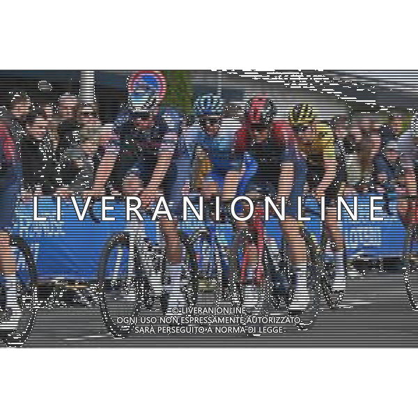 10-04-2022 Amstel Gold Race; 2022, Alpecin - Fenix; 2022, Ineos - Grenadiers; Van Der Poel, Mathieu; Kwiatkowski, Michal; Valkenburg; ©SIROTTI/AGENZIA ALDO LIVERANI SAS