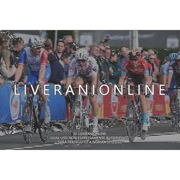 10-04-2022 Amstel Gold Race; 2022, Groupama - Fdj; 2022, Ag2r - Citroen; Kung, Stefan; Cosnefroy, Benoit; Valkenburg; ©SIROTTI/AGENZIA ALDO LIVERANI SAS