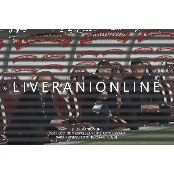 Torino 10.4.2022 Stadio Olimpico Grande Torino ©Alessandro Falzone/Agenzia Aldo Liverani Torino vs Milan Serie A Tim 2021/2022 Nella foto : paolo maldini in panchina con Frederic Massara e Ivan Gazidis ©FALZONE/AGENZIA ALDO LIVERANI SAS
