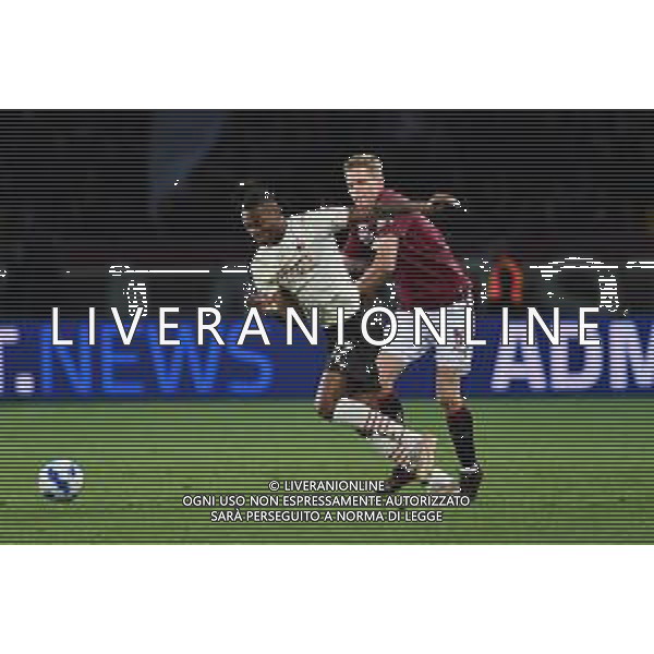 Torino 10.4.2022 Stadio Olimpico Grande Torino ©Alessandro Falzone/Agenzia Aldo Liverani Torino vs Milan Serie A Tim 2021/2022 Nella foto : RAFAEL LEAO-ZIMA DAVID ©FALZONE/AGENZIA ALDO LIVERANI SAS