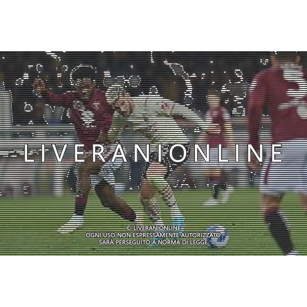 Torino 10.4.2022 Stadio Olimpico Grande Torino ©Alessandro Falzone/Agenzia Aldo Liverani Torino vs Milan Serie A Tim 2021/2022 Nella foto : THEO HERNANDEZ-OLA AINA ©FALZONE/AGENZIA ALDO LIVERANI SAS