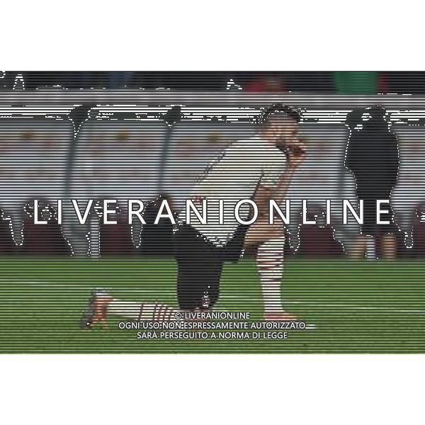 Torino 10.4.2022 Stadio Olimpico Grande Torino ©Alessandro Falzone/Agenzia Aldo Liverani Torino vs Milan Serie A Tim 2021/2022 Nella foto : DELUSIONE MILAN A FINE GARA - OLIVIER GIROUD ©FALZONE/AGENZIA ALDO LIVERANI SAS