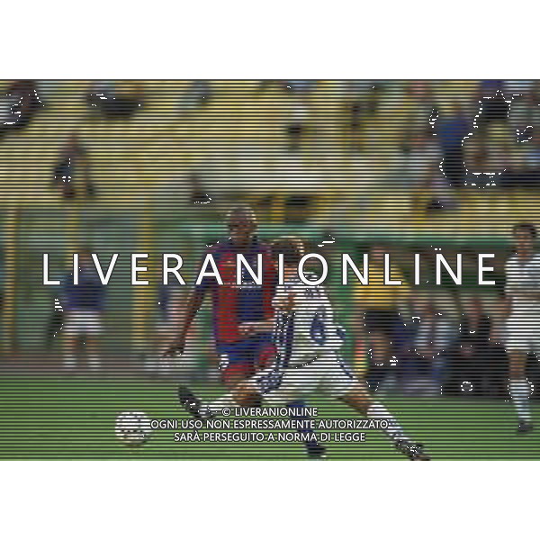 30-09-1999 BOLOGNA- COPPA UEFA BOLOGNA ZENIT SAN PIETROBURGO 2-2 NELLA FOTO LUCIANO AG ALDO LIVERANI SAS