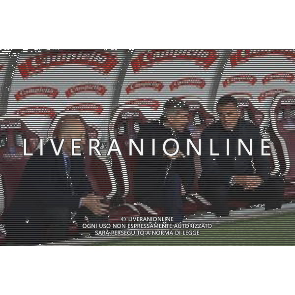 Torino 10.4.2022 Stadio Olimpico Grande Torino ©Alessandro Falzone/Agenzia Aldo Liverani Torino vs Milan Serie A Tim 2021/2022 Nella foto : Ivan Gazidis-Frederic Massara-Paolo Maldini ©FALZONE/AGENZIA ALDO LIVERANI SAS