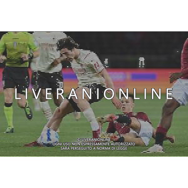 Torino 10.4.2022 Stadio Olimpico Grande Torino ©Alessandro Falzone/Agenzia Aldo Liverani Torino vs Milan Serie A Tim 2021/2022 Nella foto : Sandro Tonali-Samuele Ricci ©FALZONE/AGENZIA ALDO LIVERANI SAS
