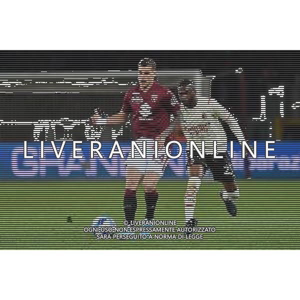 Torino 10.4.2022 Stadio Olimpico Grande Torino ©Alessandro Falzone/Agenzia Aldo Liverani Torino vs Milan Serie A Tim 2021/2022 Nella foto : Pietro Pellegri-Fikayo Tomori ©FALZONE/AGENZIA ALDO LIVERANI SAS