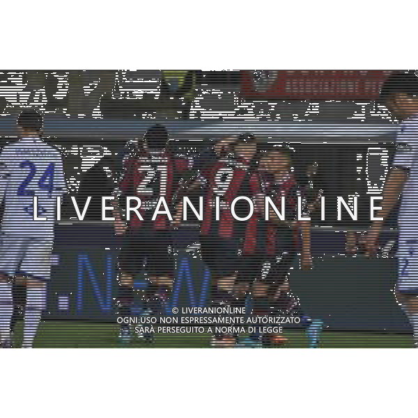BOLOGNA - SAMPDORIA CAMPIONATO CALCIO SERIE A TIM 11.04.2022 NELLA FOTO ESULTANZA DOPO IL SECONDO GOAL DI MARKO ARNAUTOVIC ©VILLANI/AGENZIA ALDO LIVERANI SAS
