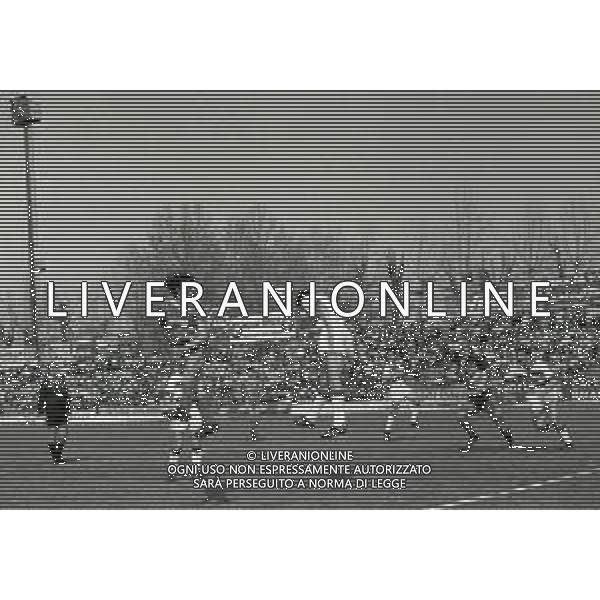 15-04-1984 MONZA CAMPIONATO DI CALCIO SERIE B MONZA-SAMBENEDETTESE 1-0 NELLA FOTO AZIONE DI GIOCO AG ALDO LIVERANI SAS