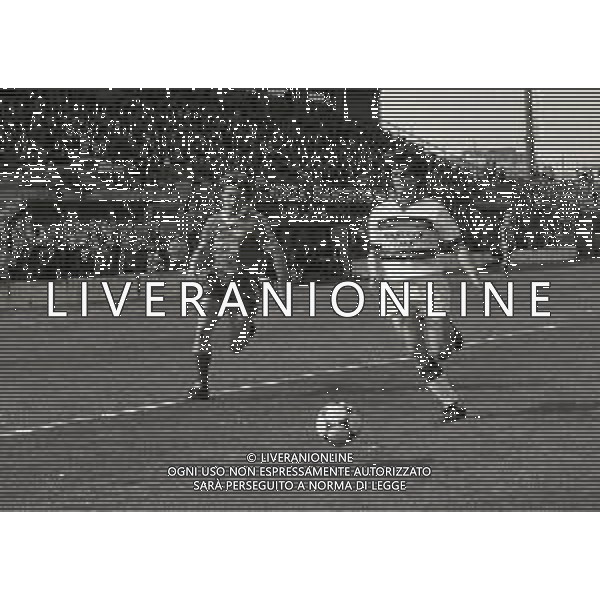15-04-1984 MONZA CAMPIONATO DI CALCIO SERIE B MONZA-SAMBENEDETTESE 1-0 NELLA FOTO AZIONE DI GIOCO AG ALDO LIVERANI SAS