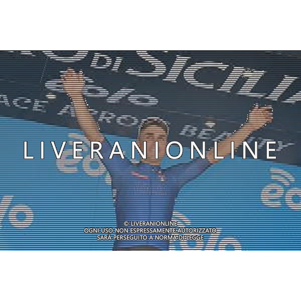 12-04-2022 Giro Di Sicilia; Tappa 01 Milazzo - Bagheria; 2022, Gazprom - Rusvelo; Malucelli, Matteo; Bagheria; ©SIROTTI/AGENZIA ALDO LIVERANI SAS