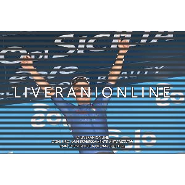 12-04-2022 Giro Di Sicilia; Tappa 01 Milazzo - Bagheria; 2022, Gazprom - Rusvelo; Malucelli, Matteo; Bagheria; ©SIROTTI/AGENZIA ALDO LIVERANI SAS