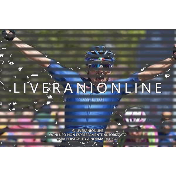 12-04-2022 Giro Di Sicilia; Tappa 01 Milazzo - Bagheria; 2022, Gazprom - Rusvelo; Malucelli, Matteo; Bagheria; ©SIROTTI/AGENZIA ALDO LIVERANI SAS