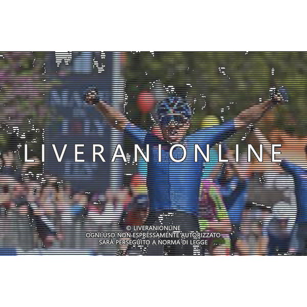 12-04-2022 Giro Di Sicilia; Tappa 01 Milazzo - Bagheria; 2022, Gazprom - Rusvelo; Malucelli, Matteo; Bagheria; ©SIROTTI/AGENZIA ALDO LIVERANI SAS