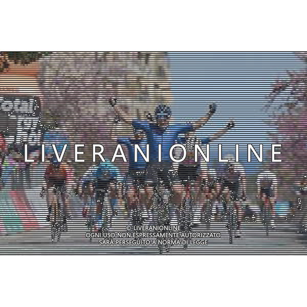 12-04-2022 Giro Di Sicilia; Tappa 01 Milazzo - Bagheria; 2022, Gazprom - Rusvelo; Malucelli, Matteo; Bagheria; ©SIROTTI/AGENZIA ALDO LIVERANI SAS