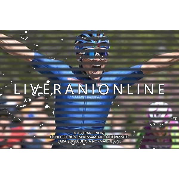 12-04-2022 Giro Di Sicilia; Tappa 01 Milazzo - Bagheria; 2022, Gazprom - Rusvelo; Malucelli, Matteo; Bagheria; ©SIROTTI/AGENZIA ALDO LIVERANI SAS