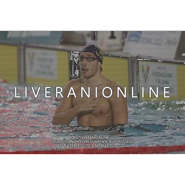 Riccione 12/04/2021 - CAMPIONATO ITALIANO UNIPOLSAI ASSOLUTO DI NUOTO PRIMAVERILE- nella foto: esultanza de tullio marco ©Claudio Zamagni/Agenzia Aldo Liverani/AGENZIA ALDO LIVERANI SAS