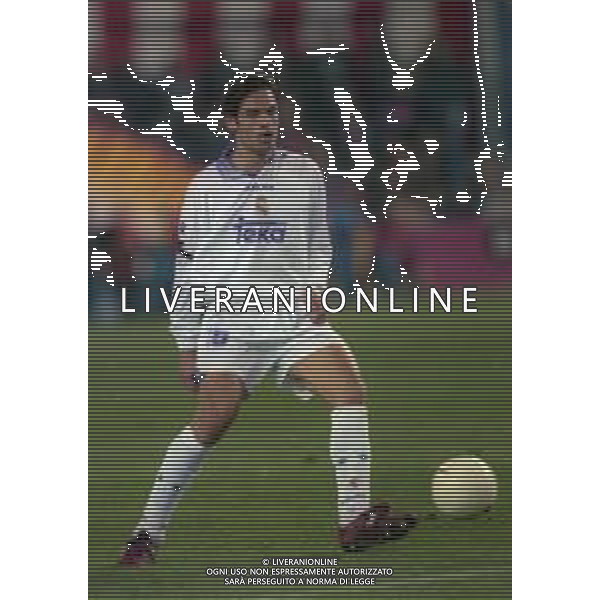 10-01-1998 MADRID-CAMPIONATO DI CALCIO LIGA SPAGNOLA ATLETICO MADRID-REAL MADRID NELLA FOTO FERNANDO MORIENTES AG ALDO LIVERANI SAS