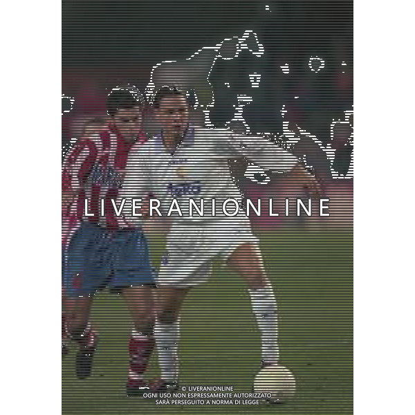 10-01-1998 MADRID-CAMPIONATO DI CALCIO LIGA SPAGNOLA ATLETICO MADRID-REAL MADRID NELLA FOTO FERNANDO REDONDO AG ALDO LIVERANI SAS