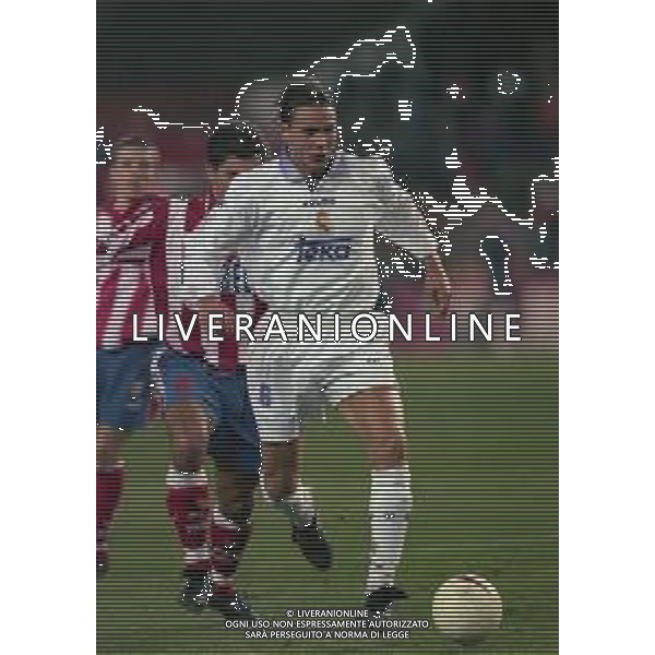 10-01-1998 MADRID-CAMPIONATO DI CALCIO LIGA SPAGNOLA ATLETICO MADRID-REAL MADRID NELLA FOTO FERNANDO REDONDO AG ALDO LIVERANI SAS
