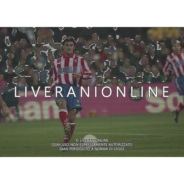 10-01-1998 MADRID-CAMPIONATO DI CALCIO LIGA SPAGNOLA ATLETICO MADRID-REAL MADRID NELLA FOTO KIKO AG ALDO LIVERANI SAS