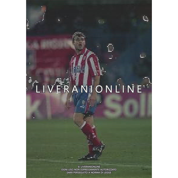10-01-1998 MADRID-CAMPIONATO DI CALCIO LIGA SPAGNOLA ATLETICO MADRID-REAL MADRID NELLA FOTO CHRISTIAN VIERI AG ALDO LIVERANI SAS
