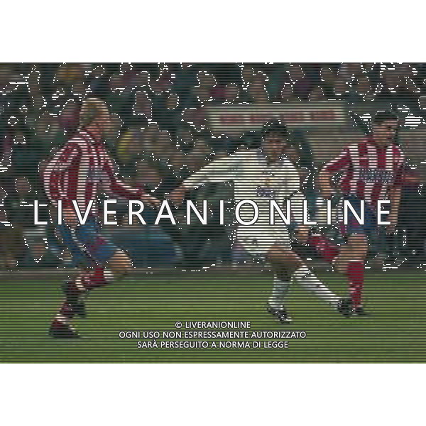 10-01-1998 MADRID-CAMPIONATO DI CALCIO LIGA SPAGNOLA ATLETICO MADRID-REAL MADRID NELLA FOTO RAUL GONZALES AG ALDO LIVERANI SAS