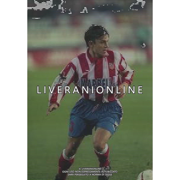 10-01-1998 MADRID-CAMPIONATO DI CALCIO LIGA SPAGNOLA ATLETICO MADRID-REAL MADRID NELLA FOTO TONI MUNOZ AG ALDO LIVERANI SAS