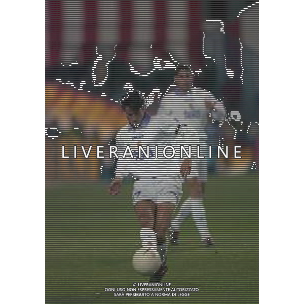 10-01-1998 MADRID-CAMPIONATO DI CALCIO LIGA SPAGNOLA ATLETICO MADRID-REAL MADRID NELLA FOTO CHRISTIAN PANUCCI AG ALDO LIVERANI SAS